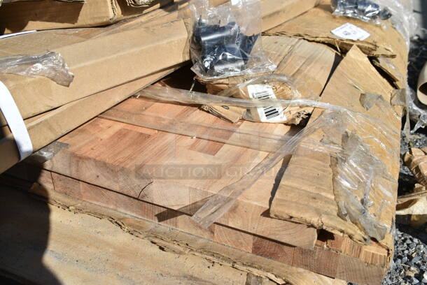 BRAND NEW SCRATCH AND DENT! Butcher Block Tabletop. - Image 1 of 3