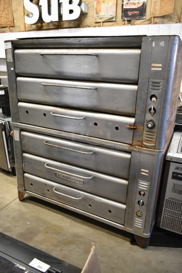 2 Blodgett 981 Stainless Steel Commercial Natural Gas Powered Double Deck Pizza Ovens. 50,000 BTU. 2 Times Your Bid! - Image 1 of 10