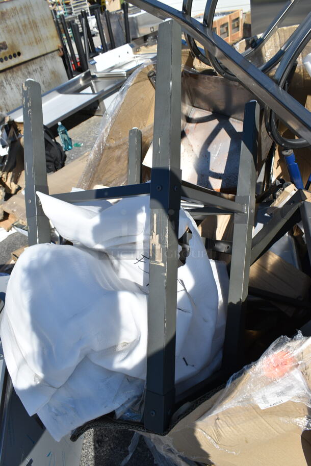 BRAND NEW SCRATCH AND DENT! PALLET LOT of Various Items Including Black Metal Bar Height Chair Frames - Image 4 of 7