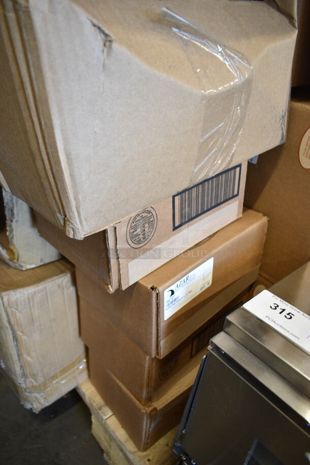 PALLET LOT of 42 BRAND NEW Boxes Including 5001TP3X4 Lavex Individually-Wrapped 1-Ply Standard 1000 Sheet Toilet Paper Roll - 96/Case, 3 Box Rego C936-31 Saucers, 3 Box Rego C736-21 Saucers, 75004237 Antimicrobial Foam Hand Soap, Azar 152727 Double Foot Frame,  - Image 8 of 12