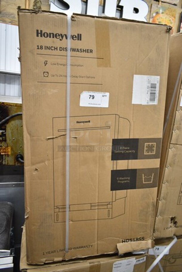 BRAND NEW SCRATCH AND DENT! Honeywell HDS18SS Stainless Steel Undercounter Dishwasher. 120 Volts, 1 Phase.  - Image 2 of 4