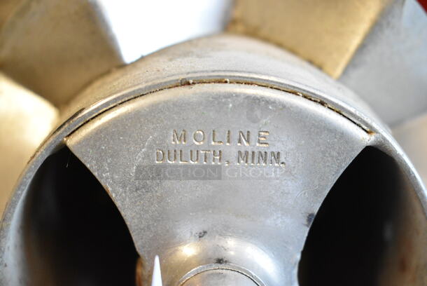 2 Moline Metal Donut Cutting Rolling Pins. 2 Times Your Bid! - Image 6 of 6