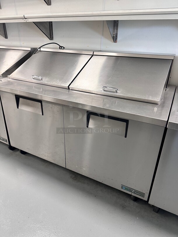 Late Model True TSSU-60-16-HC 60 inch 2 Door Refrigerated Sandwich Prep Table 115 Volt Working - Image 2 of 8