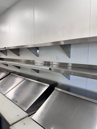 GSW USA WS-W1496 14 x 96 S/s Wall Mount Shelf w/Mounting Brackets