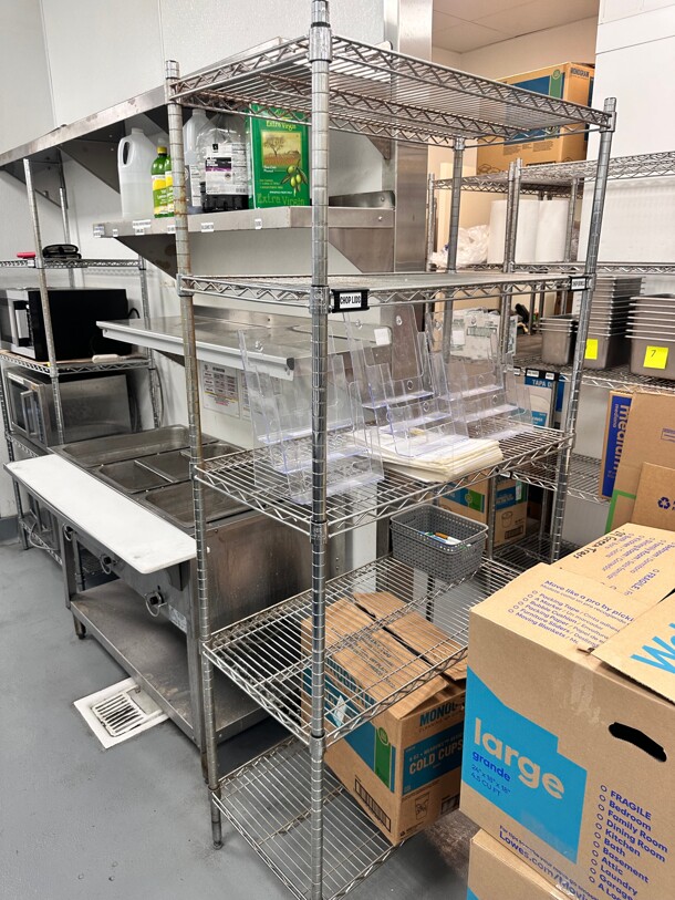 Commercial Wire Rack 36x18x74 - Image 3 of 4