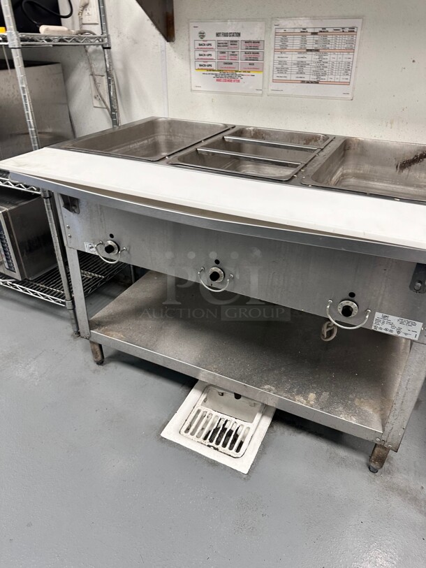 Late Model Duke E303 Aerohot Electric 3-Well Steamtable Hot Food Unit, 120V Working - Image 4 of 6