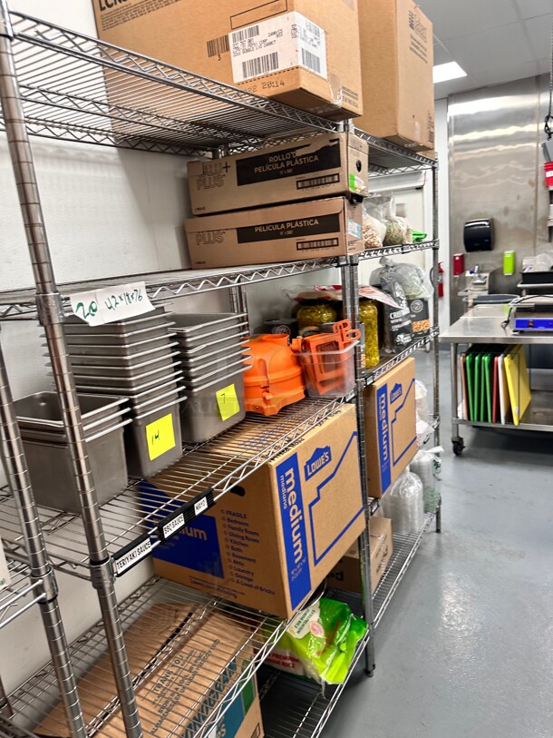 Commercial Stainless Steel Wire Racks 
42x18x76 - Image 2 of 3