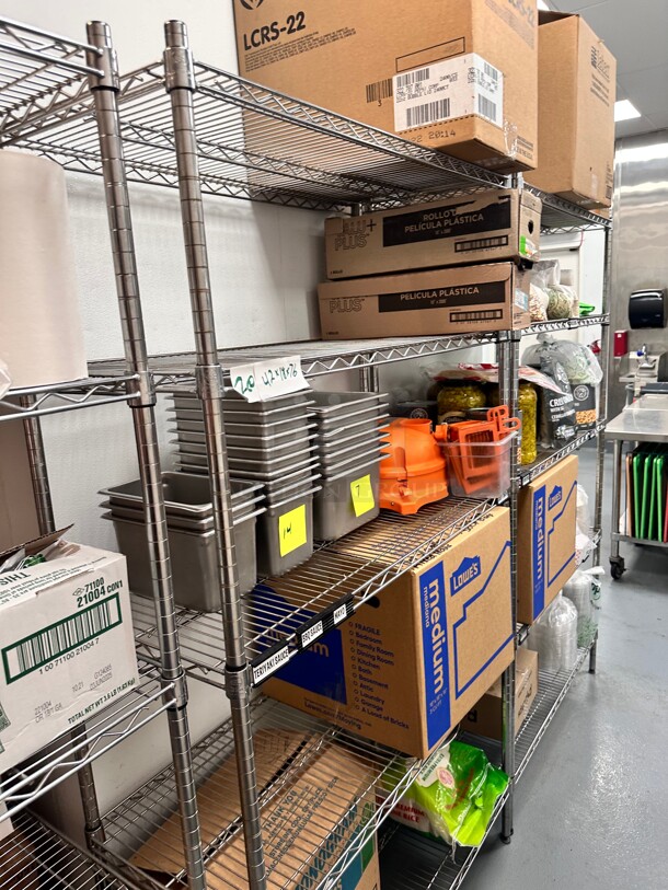 Commercial Stainless Steel Wire Racks 
42x18x76 - Image 3 of 3