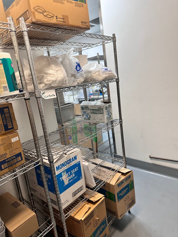 Commercial Stainless Steel Wire Racks 
36x18x76 - Image 2 of 3
