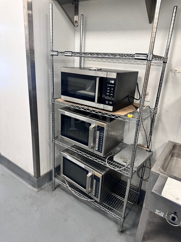 Stainless Steel Wire Shelving Unit - 35 x 20 x 75 - Image 1 of 3