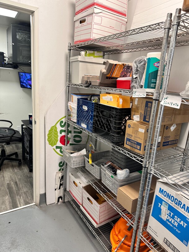 Commercial Stainless Steel Wire Racks 
48x18x76 - Image 2 of 4