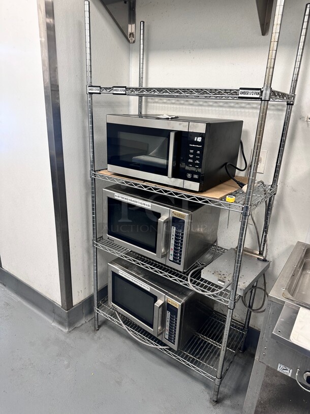 Stainless Steel Wire Shelving Unit - 35 x 20 x 75 - Image 2 of 3