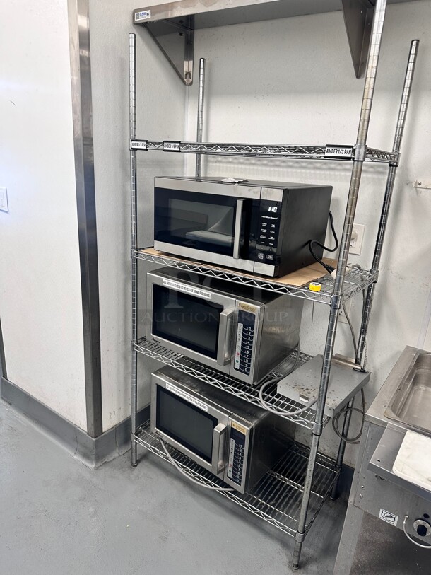 Stainless Steel Wire Shelving Unit - 35 x 20 x 75 - Image 3 of 3