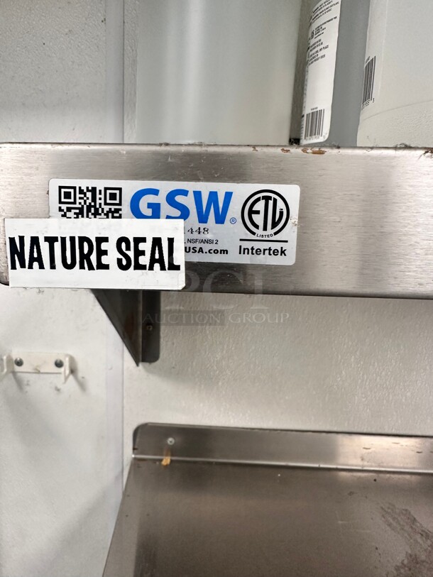 GSW WS-W1448 Solid Wall Shelf, Stainless Steel, 14 x 48 - Image 2 of 5
