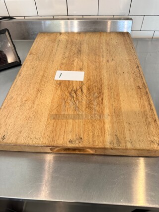 Choice 24 x 18 x 1 3/4 Wood Cutting Board 