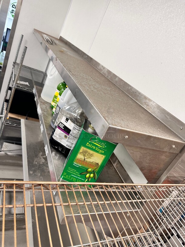GSW WS-W1496 Solid Wall Shelf, Stainless Steel, 14 x 96 - Image 1 of 5