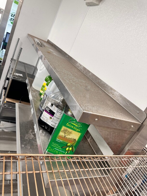 GSW WS-W1496 Solid Wall Shelf, Stainless Steel, 14 x 96 - Image 2 of 5