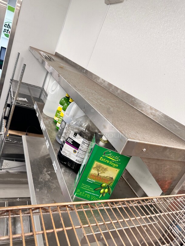 GSW WS-W1496 Solid Wall Shelf, Stainless Steel, 14 x 96 - Image 3 of 5