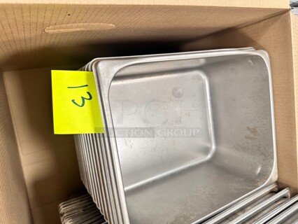 Stainless Steel Steam Table Pans - 1⁄2 Size, 6 inch Deep