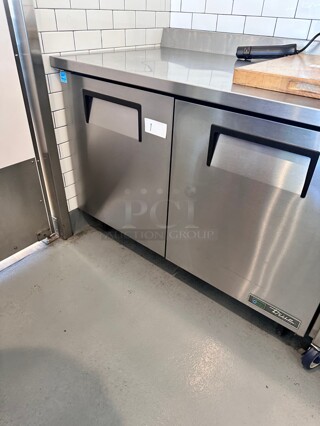 Late Model True TWT-48-HC 48 3/8 Worktop Refrigerator with 3 9/16 Backsplash 115 Volt Working