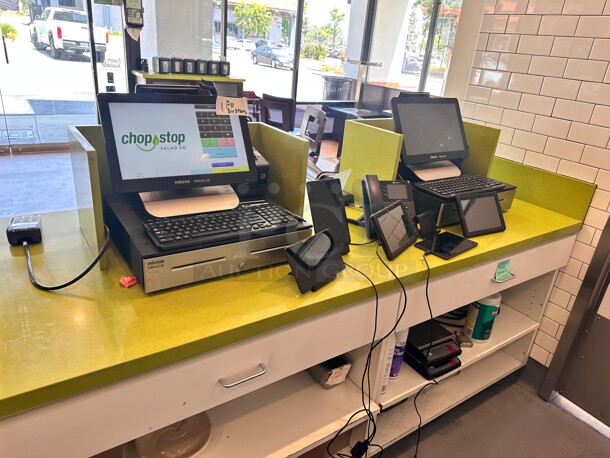 Oracle Micros Premier POS Systems for Restaurants, Bars, Cafés With Printers and Cash Register - Image 5 of 8