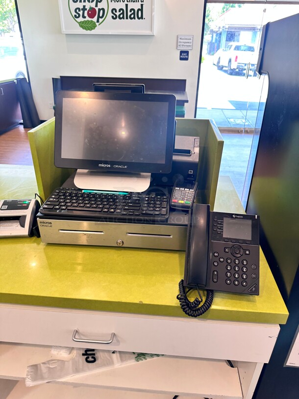 Oracle Micros Premier POS Systems for Restaurants, Bars, Cafés With Printers and Cash Register - Image 7 of 8
