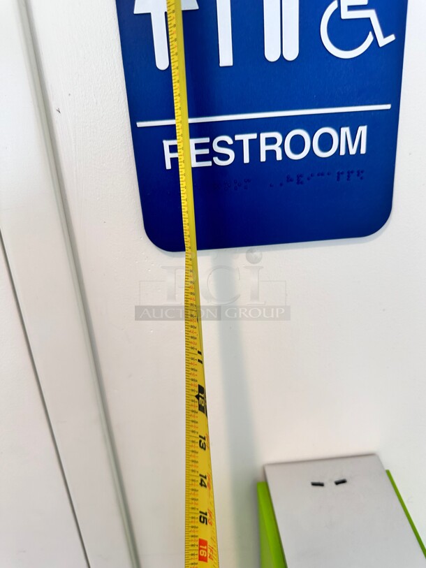 Plastic Accessible Restroom Sign - Restroom Blue
9X6 - Image 3 of 3