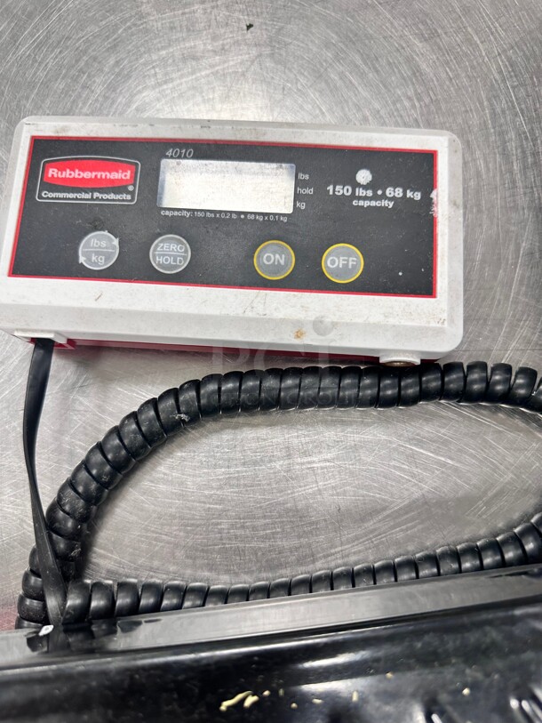 Late Model Rubbermaid FG404088 Pelouze Digital Receiving Scale - 400 lb x 1/2 lb/180 kg x 1/5 kg - Image 5 of 8