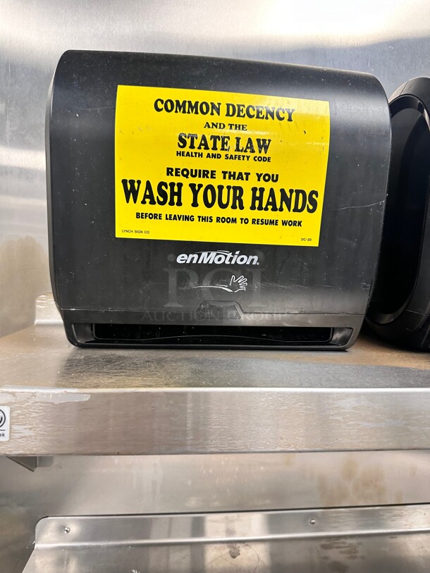 Georgia Pacific Enmotion Automated Touchless Paper Towel Dispenser, Black - Image 1 of 3