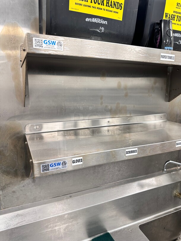 GSW WS-W1436 Solid Wall Shelf, Stainless Steel, 14 x 36 - Image 5 of 5