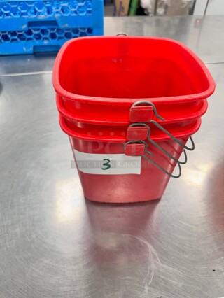 Noble Products 3 Qt. Red Sanitizing Pail