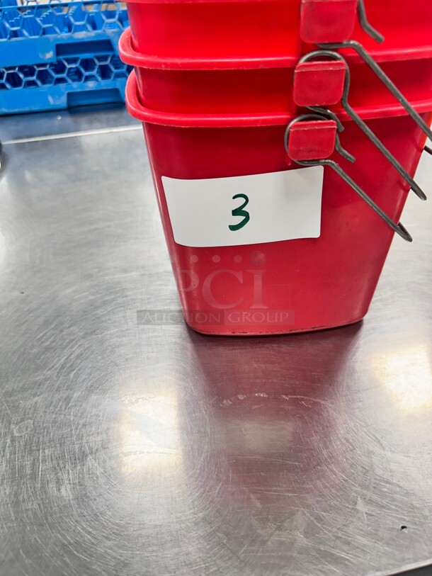 Noble Products 3 Qt. Red Sanitizing Pail - Image 2 of 5