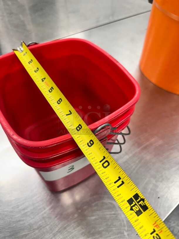 Noble Products 3 Qt. Red Sanitizing Pail - Image 3 of 5