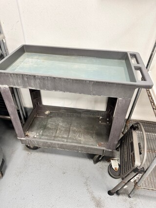 Uline Utility Cart with Pneumatic Wheels