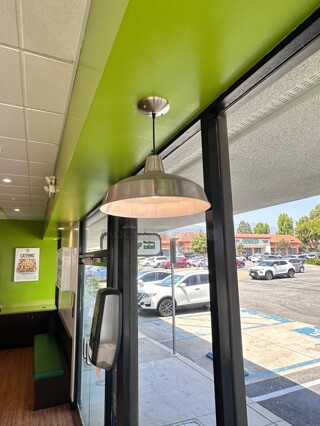 Stainless Steel Hanging Light
16 X 16 X 16 inch
Buyer Must Remove