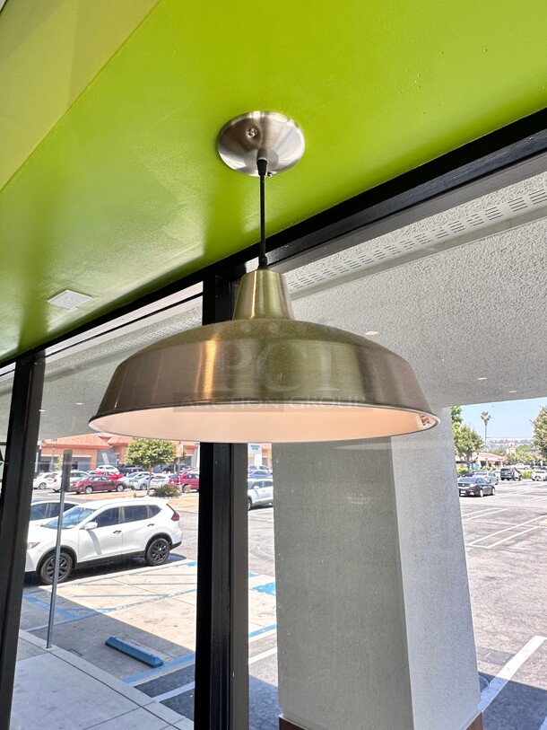 Stainless Steel Hanging Light
16 X 16 X 16 inch
Buyer Must Remove - Image 5 of 7