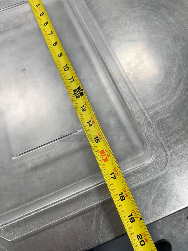 Cambro 1218CCW135 Camwear Food Storage Cover - Flat, 12x18 Clear - Image 3 of 4