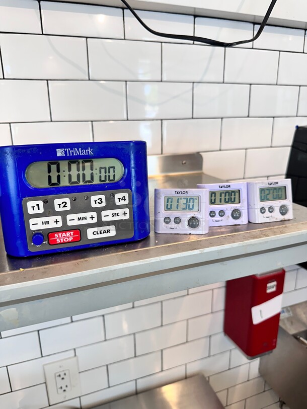 Taylor 5839NTM78 TriMark Digital 4 Channel Timer, Blue, 6.25 x 4 x 4.5 - Image 4 of 4