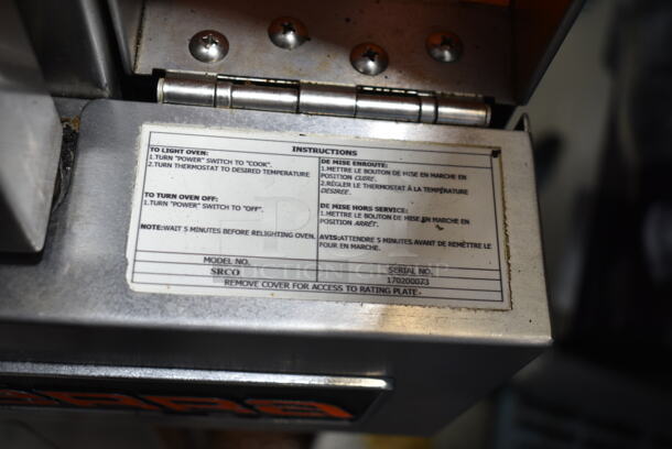 2 Sierra SRCO  Stainless Steel Commercial Natural Gas Powered Full Size Convection Ovens w/ View Through Doors, Metal Oven Racks and Thermostatic Controls on Commercial Casters. 2 Times Your Bid! - Image 6 of 7
