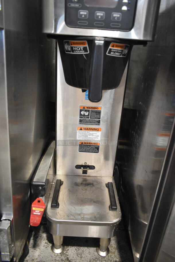 2020 Bunn ICB SH ENERGY STAR Stainless Steel Commercial Countertop Coffee Machine w/ Hot Water Dispenser, Poly Brew Basket and Satellite Dispenser. 120/208 Volts, 1 Phase.  - Image 3 of 6
