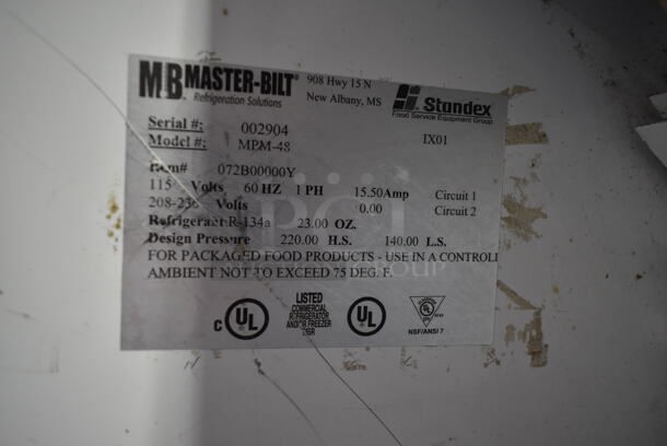 Master-Bilt MPM-48 Metal Commercial Grab N Go Open Merchandiser. 115/208-230 Volts, 1 Phase.  - Image 3 of 3