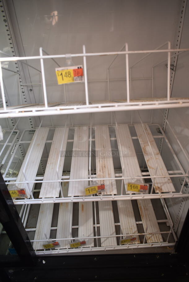 2019 True GDM-41SL-48-HC-LD Metal Commercial 2 Door Reach In Cooler Merchandiser w/ Poly Coated Racks. 115 Volts, 1 Phase. Tested and Working! - Image 2 of 4