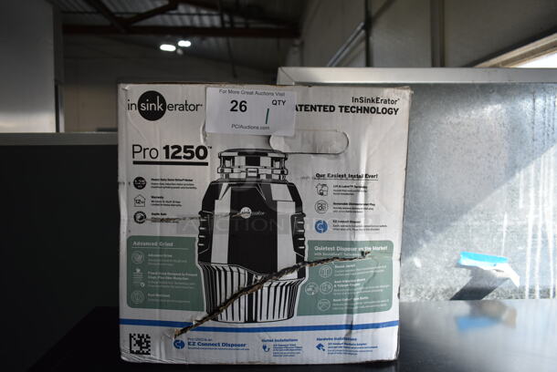 IN ORIGINAL BOX! Insinkerator Pro 1250 Garbage Disposal, 1.25 HP - Image 1 of 4