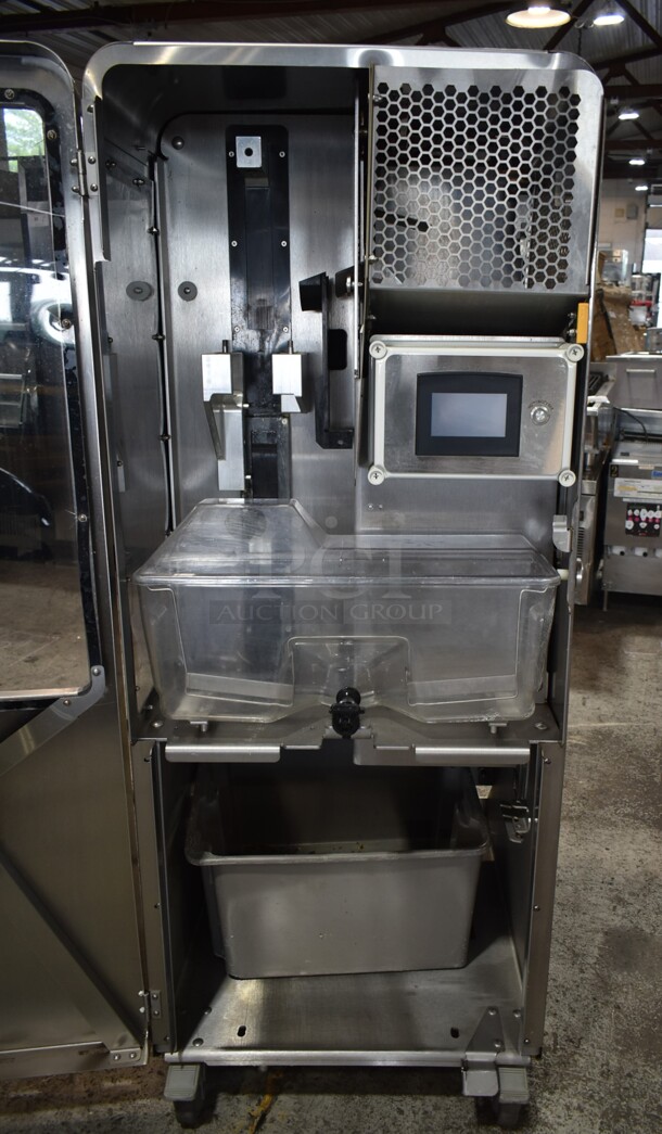 Fresh N Squeeze 2ND-GEN-MFJ-HE Stainless Steel Commercial Floor Style Citrus Juicer on Commercial Casters. 120 Volts, 1 Phase. Cannot Test; Powers On But Displays a Safety Circuit Fault Code - Image 4 of 5