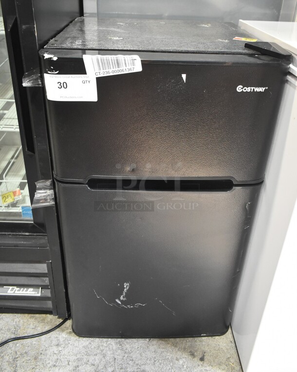 Costway EP22672BK Metal Mini Cooler w/ Freezer. 115 Volts, 1 Phase. Tested and Powers On But Does Not Get Cold - Image 1 of 4