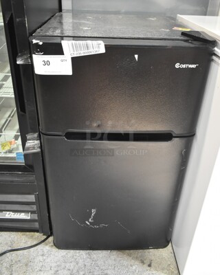 Costway EP22672BK Metal Mini Cooler w/ Freezer. 115 Volts, 1 Phase. Tested and Powers On But Does Not Get Cold