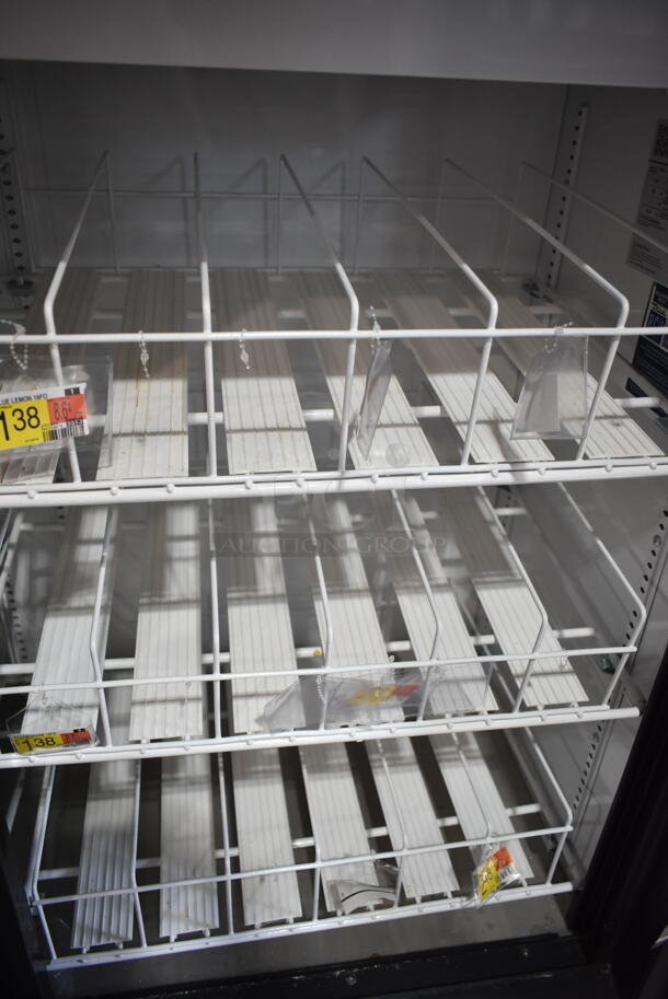 2018 True GDM-41SL-48-HC-LD Metal Commercial 2 Door Reach In Cooler Merchandiser w/ Poly Coated Racks. 115 Volts, 1 Phase. Tested and Working! - Image 3 of 4