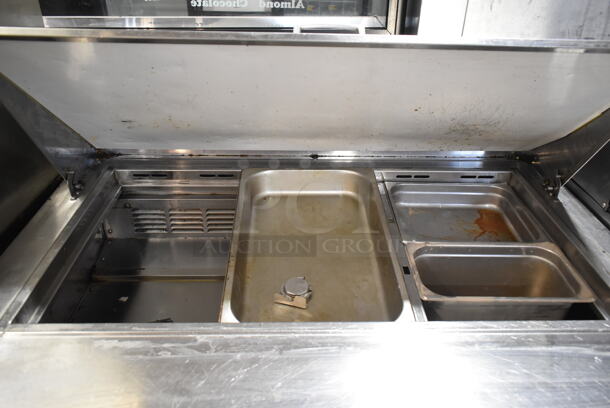 Everest E2BR2 Stainless Steel Commercial Sandwich Salad Prep Table Bain Marie Mega Top on Commercial Casters. 115 Volts, 1 Phase. Tested and Powers On But Does Not Get Cold - Image 2 of 6