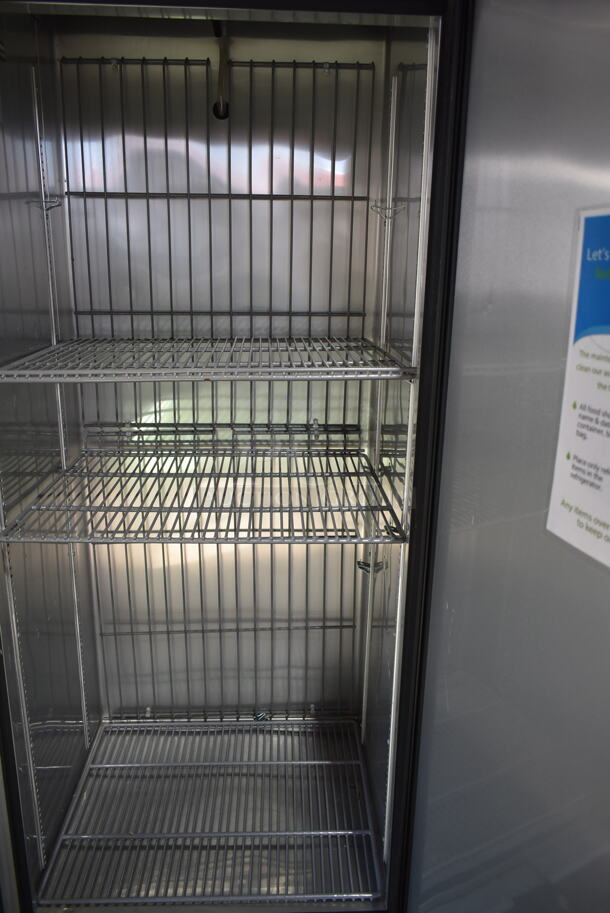 2017 True T-19F Stainless Steel Commercial Single Door Reach In Freezer w/ Poly Coated Racks. 115 Volts, 1 Phase. Tested and Powers On But Does Not Get Cold - Image 2 of 4
