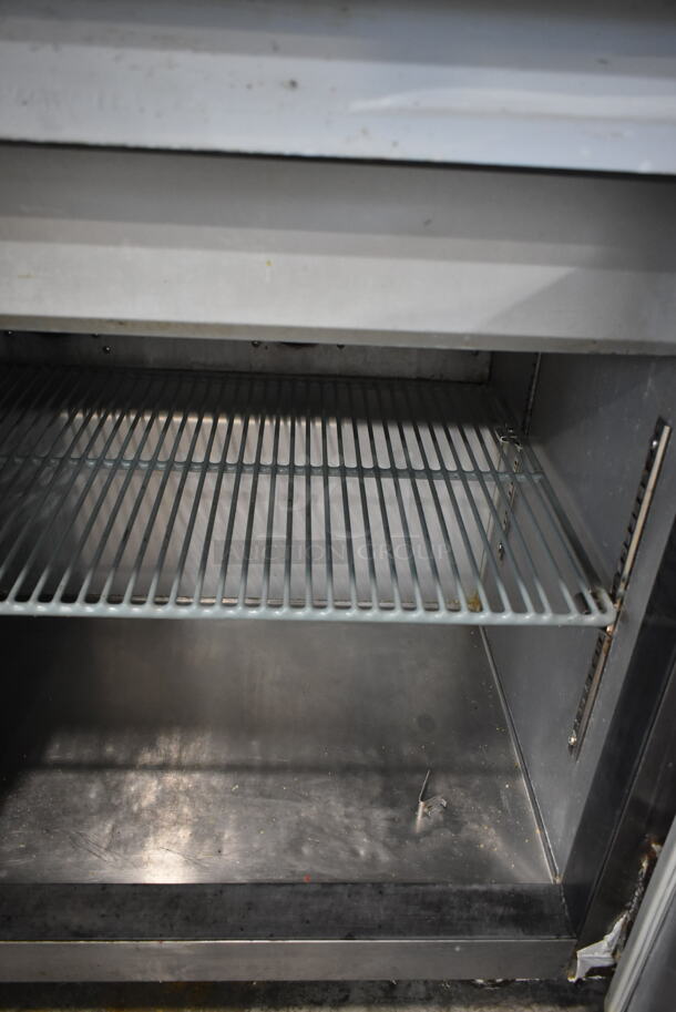 2016 Leader ESLM60S/C Stainless Steel Commercial Sandwich Salad Prep Table Bain Marie Mega Top on Commercial Casters. 115 Volts, 1 Phase. Tested and Working! - Image 3 of 6